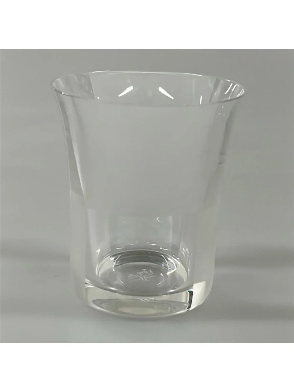 Hermes Dishware Like Clear White Sri Glass Ichimatsu Pattern